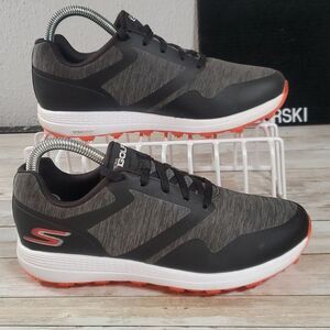 Ladies Spikeless Golf Shoes - Skechers Go Golf Max‎ Cut Size 6½ Grey Orange